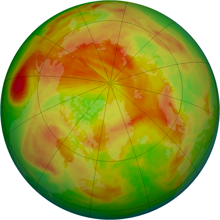 Arctic ozone map for 07 May 1984